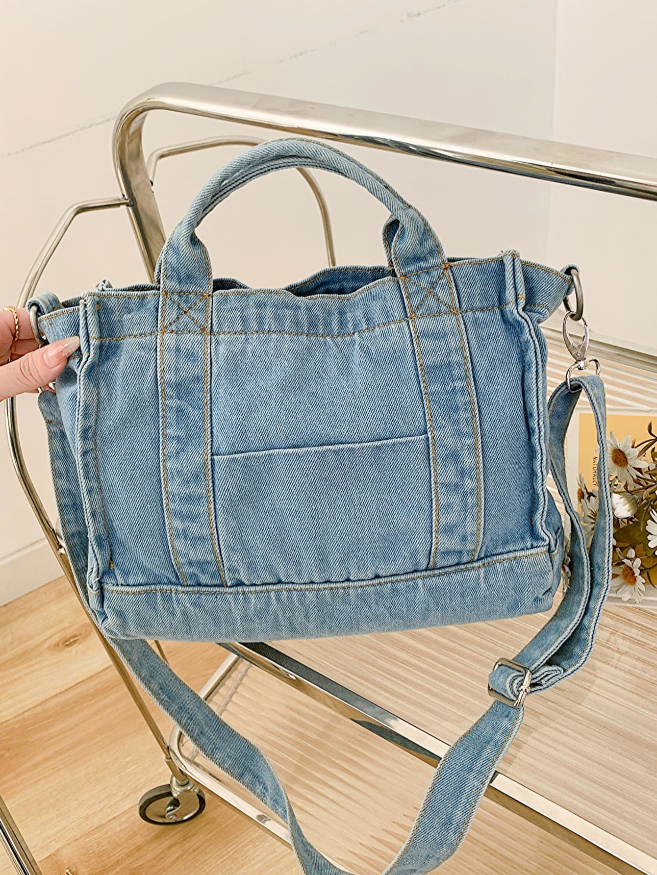 Denim Shoulder Bag