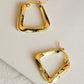 18K Gold Plated Irregular Geometric Earrings