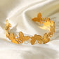 Butterfly-Shape Open Bracelet