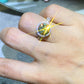 2 Carat Moissanite Emerald Green Ring