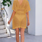Openwork Tie Waist Cover Up