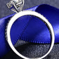 1 Carat Moissanite Rhodium-Plated Side Stone Ring