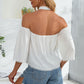 Crochet Halter Neck Cold-Shoulder Blouse