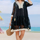 Tassel Spliced Lace Cover Up