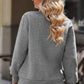 Quarter Zip Dropped Shoulder Sweatshirt