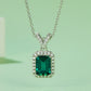 1.25 Carat Lab-Grown Emerald Pendant Necklace