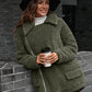 Zip-Up Collared Teddy Jacket
