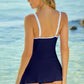 Ladder Detail Slit Swim Dress