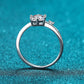 1 Carat Moissanite 925 Sterling Silver Bypass Ring