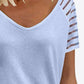 V-Neck Raglan Sleeve Tee