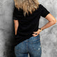 Halloween Skeleton Graphic Round Neck Tee