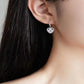 2 Carat Moissanite Platinum-Plated Heart Drop Earrings