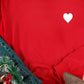 NAUGHTY NICE Heart Graphic Sweatshirt