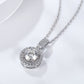2 Carat Moissanite Round Pendant Necklace