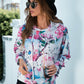 Printed Dropped Shoulder Hoodie