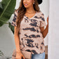 Tie-Dye V-Neck Tee Shirt