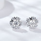 925 Sterling Silver Moissanite Stud Earrings