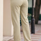 Drawstring Elastic Waist Pants with Pockets