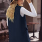 Longline Blazer Vest with Pockets