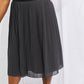 Zenana Full Size Romantic At Heart Pleated Chiffon Midi Skirt