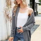 Open Front Long Sleeve Longline Cardigan
