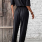 Off-Shoulder Jumpsuit with Pockets