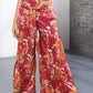 Printed High-Rise Tied Culottes