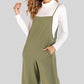 Full Size Cropped Wide Leg Overalls with Pockets