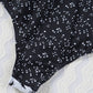 Beach Style Zip-Up One-Piece Swimsuit