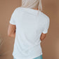 PARTY IN THE USA Round Neck Cuffed Tee