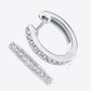 Inlaid Moissanite Hoop Earrings