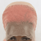 12" 165g Lace Front Wigs Human Hair in Rose Pink 150% Density