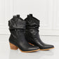 MMShoes Better in Texas Scrunch Cowboy Boots in Black
