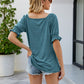 Short Flounce Sleeve Top